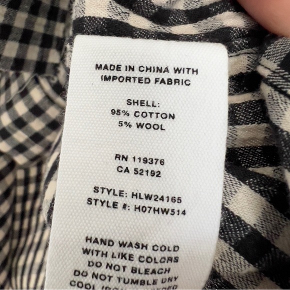 HELMUT LANG
Plaid Print Long Sleeve  snap button down shirt size S - Picture 7 of 11